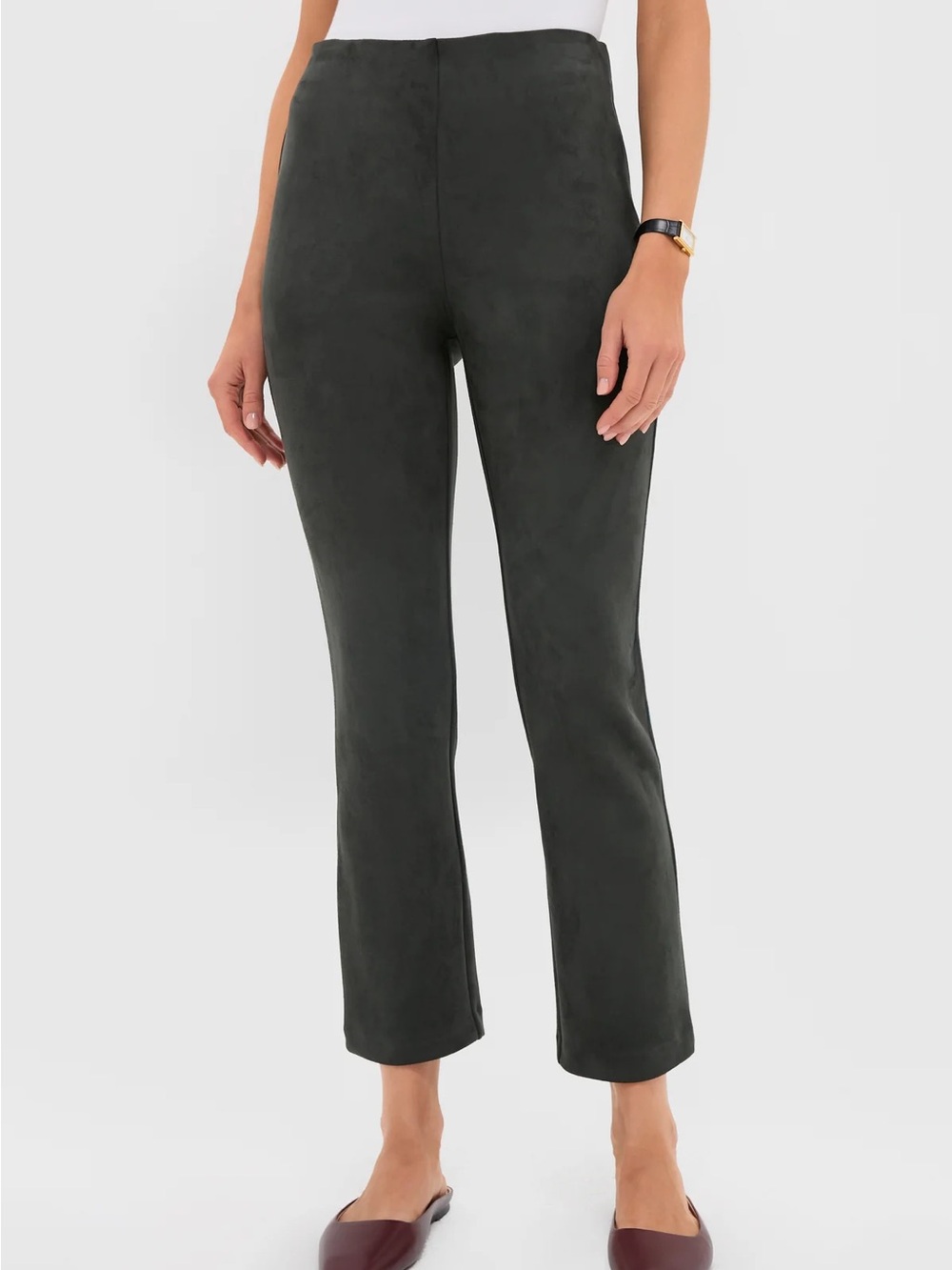 Tuckernuck Deep Olive Green Vegan Suede Ashford Pants Size Medium